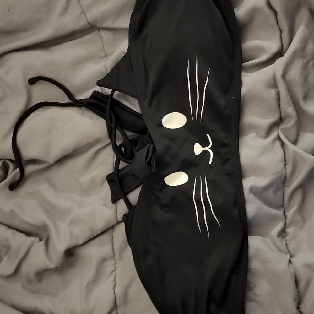 Multiway tie back cat bandeau swim top